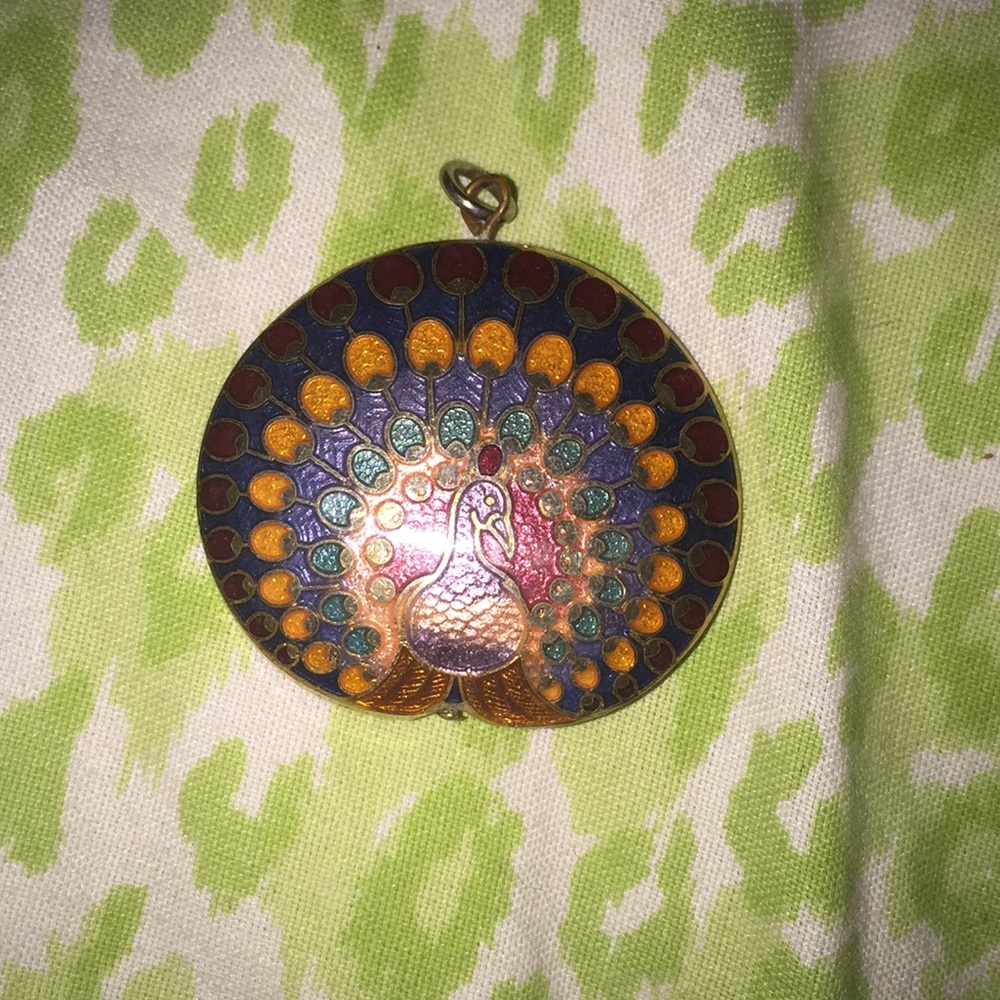 Peacock Necklace Charm
